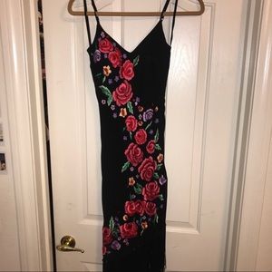 Brand New Cache Floral Black Dress